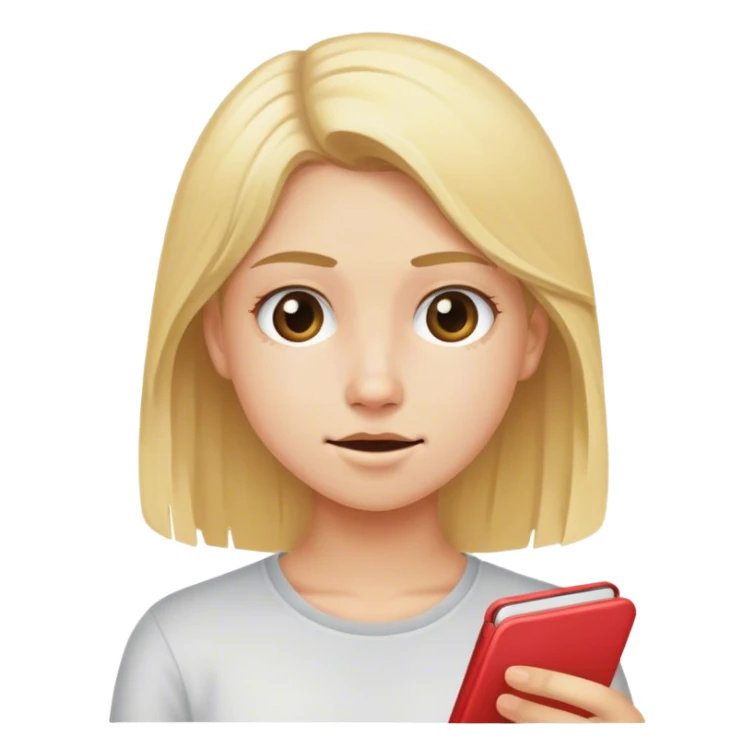 Blondish teenager doing stuff sticker