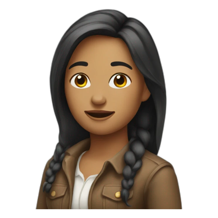 Woman with horse sticker