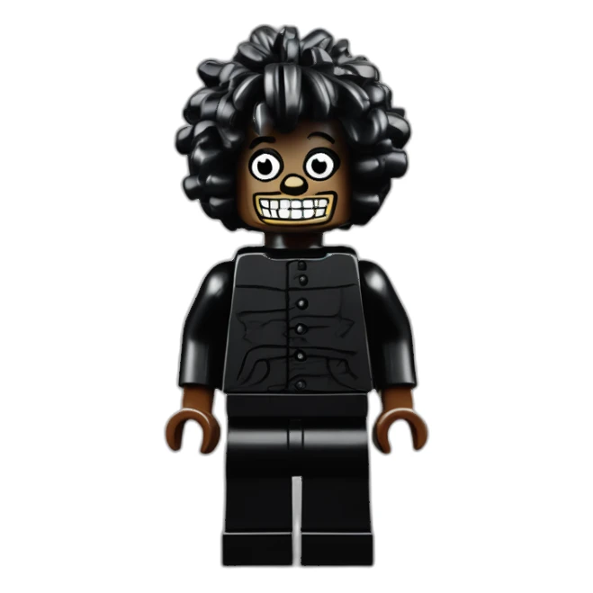 Lego gollywog minifigure sticker