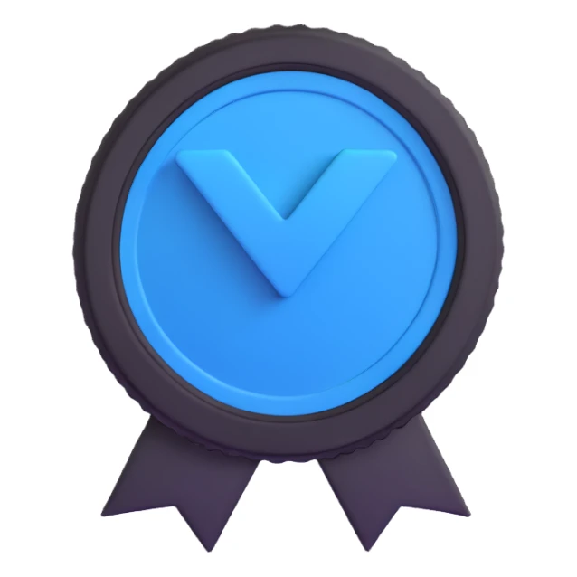 instagram verification badge blue with white checkmark sticker
