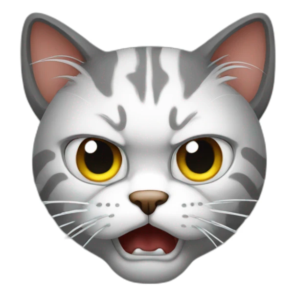 Angry cat sticker