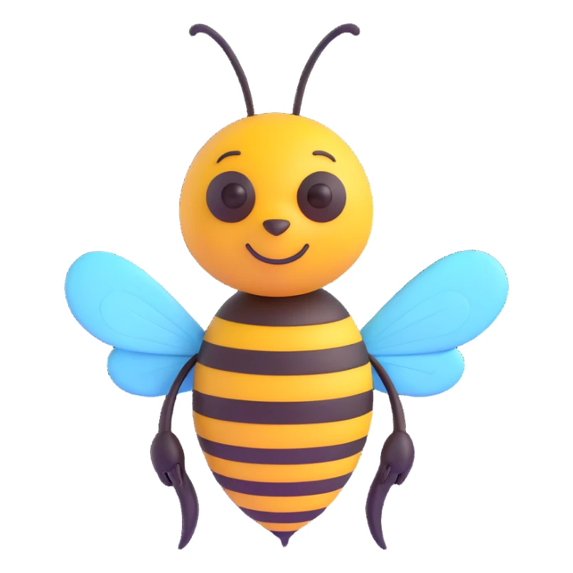 a bee sticker