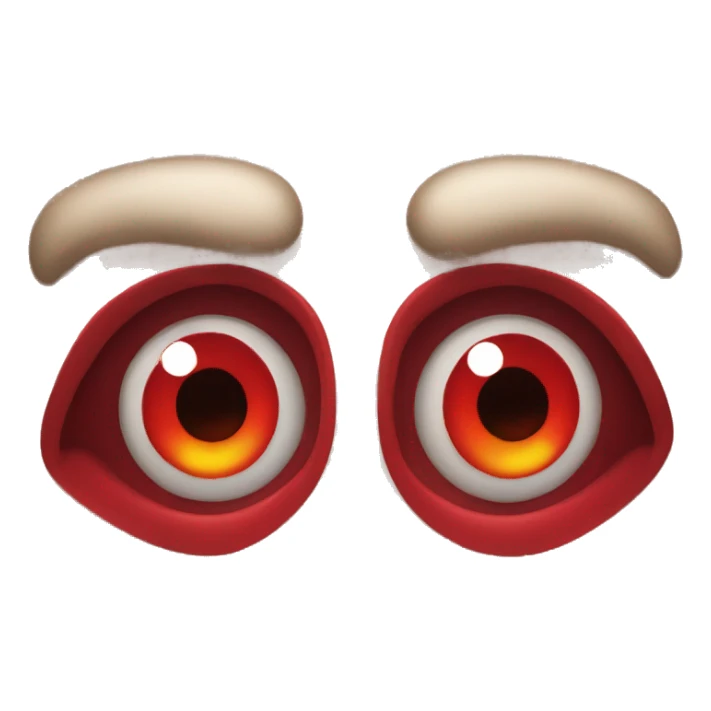 red devil eyes  sticker