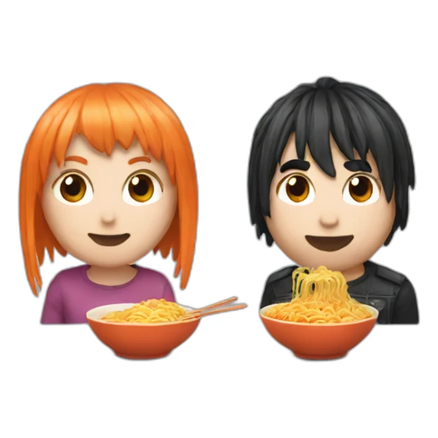 Paramore and ramen sticker