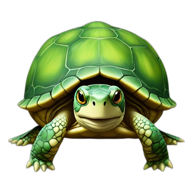 Tortue sur poisson sticker
