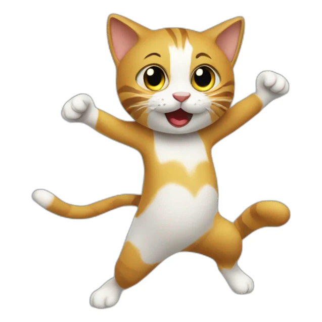 un chat qui danse sticker