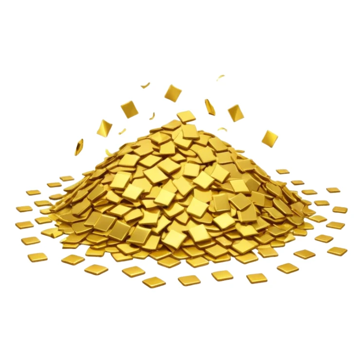 gold confetti sticker