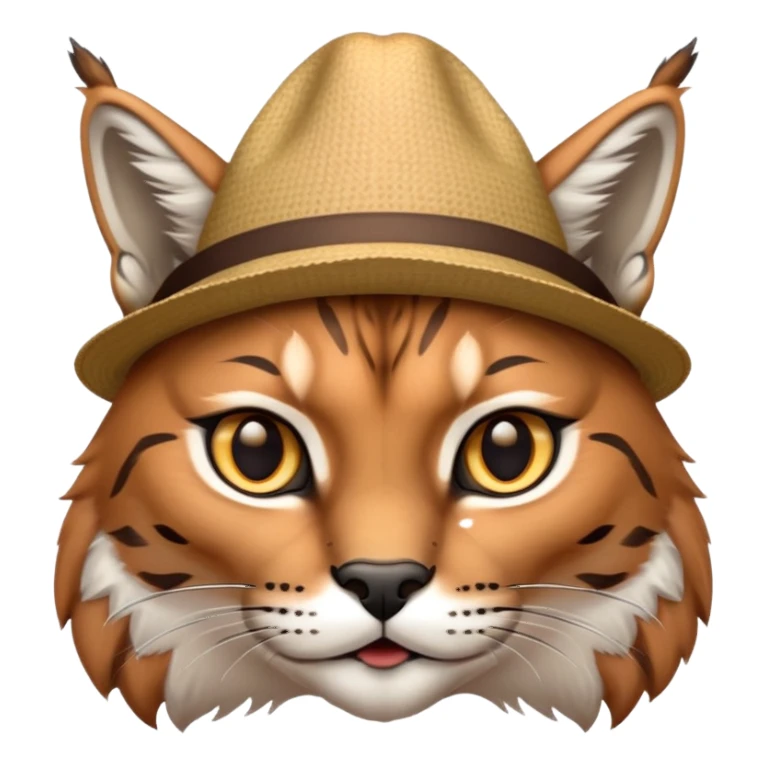 lynx taking off hat sticker