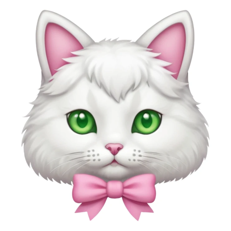 gato con un lazo rosa  sticker