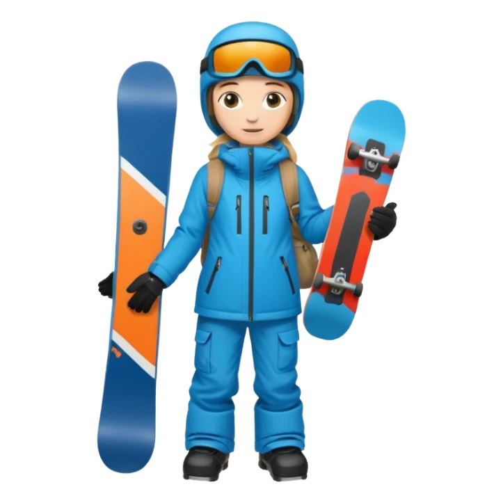 Snowboarder hold sticker