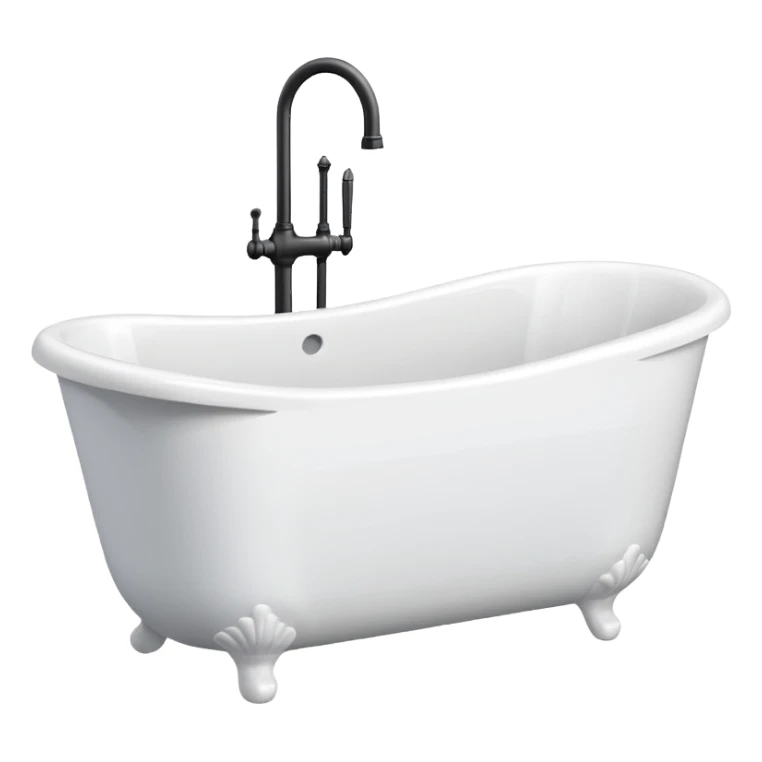White bath tub sticker