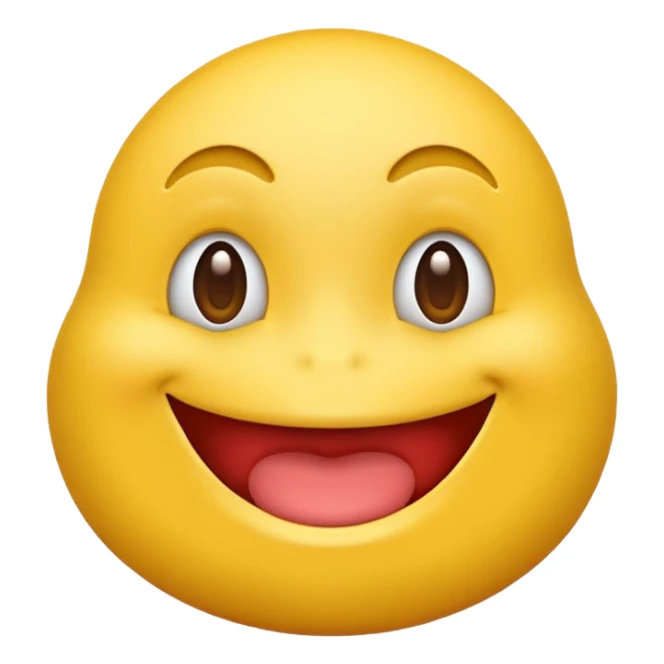 Yellow emoji with big fat lips sticker