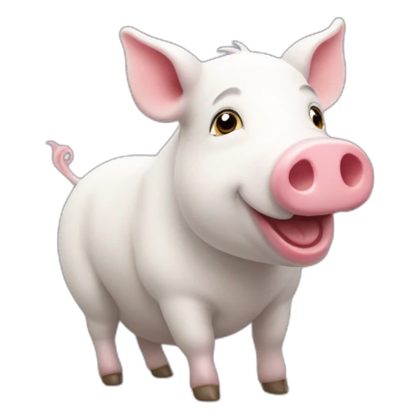 Un cochon licorne sticker