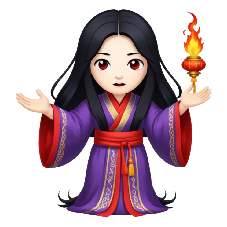 Evil Chinese spirit sticker