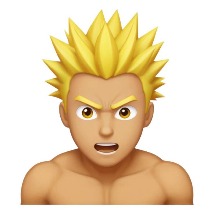 Guy going super sayain sticker