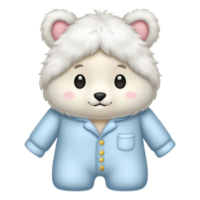 fluffy pyjamas sticker