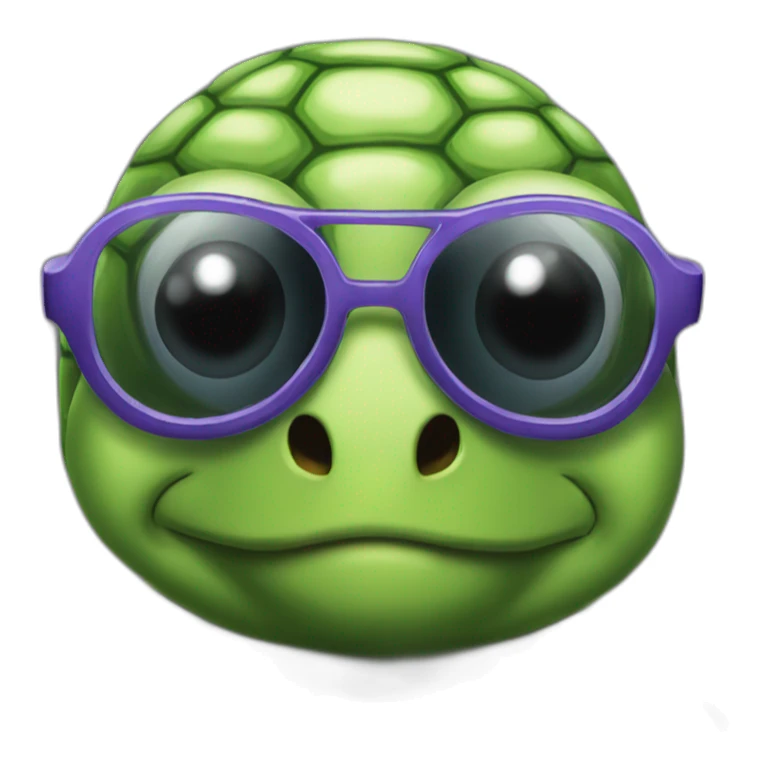 Thug life glasses turtle sticker