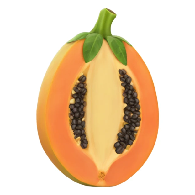 Realistic Papaya  sticker