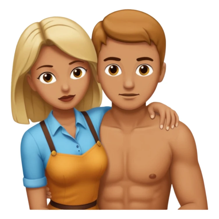 Woman Spanking man sticker