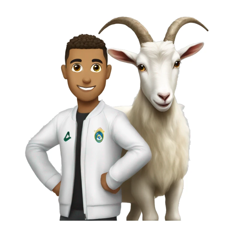 ronaldo and a Goat sticker