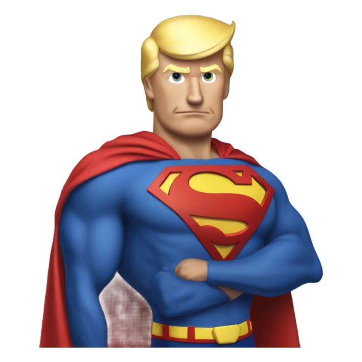 Donald Trump Superman sticker