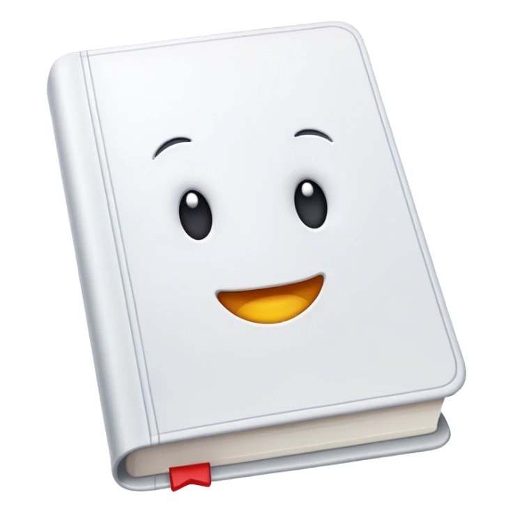 White book sticker