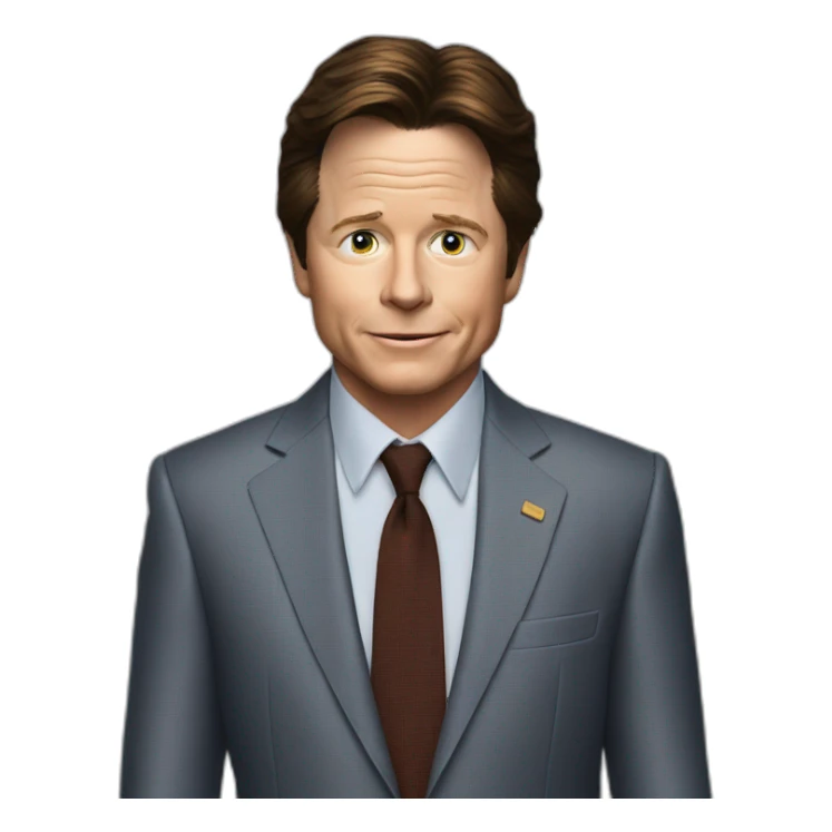 michael j fox sticker