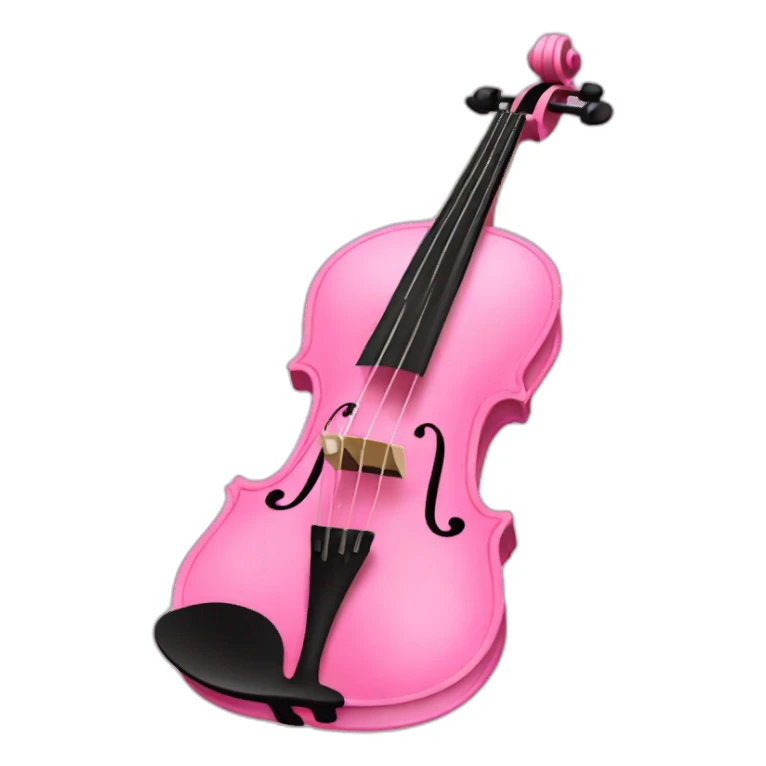 pink violin sticker