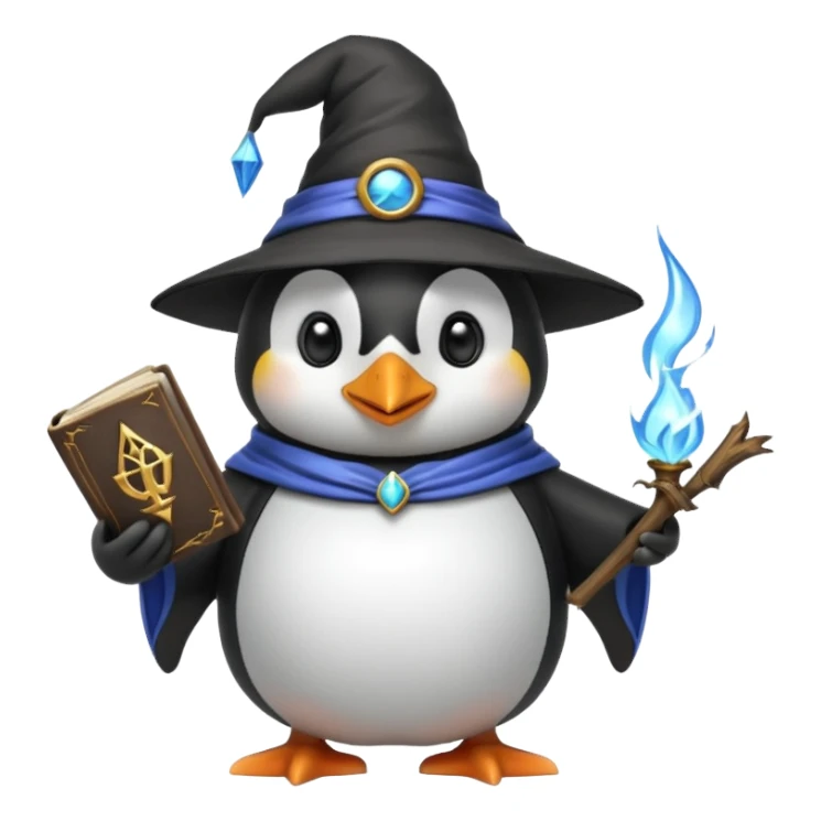 Un piguino echisero sticker