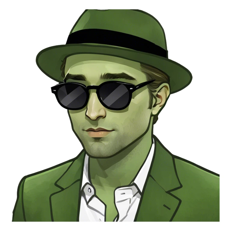 Robert pattinson with sunglases sticker