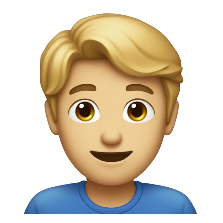 Blue Crescent moon  sticker