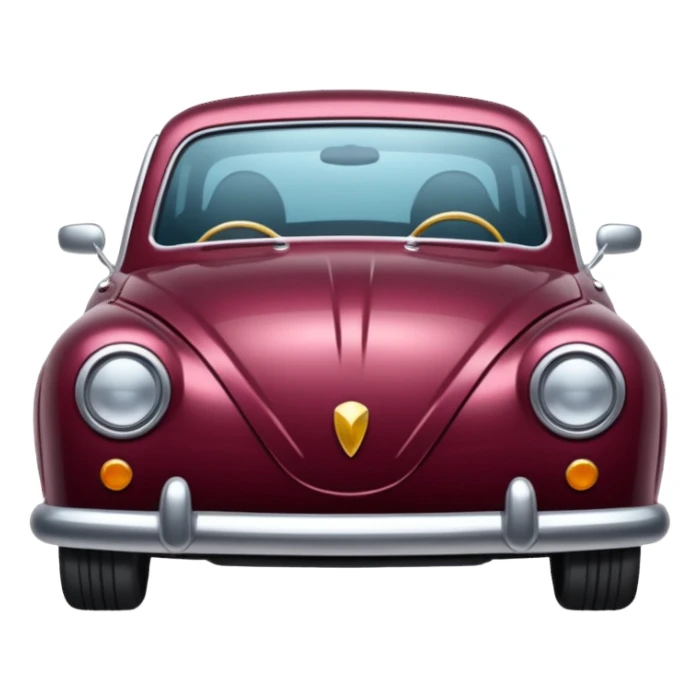 burgundy car sticker