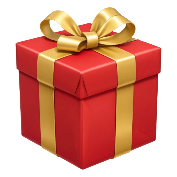 A big Christmas present sticker