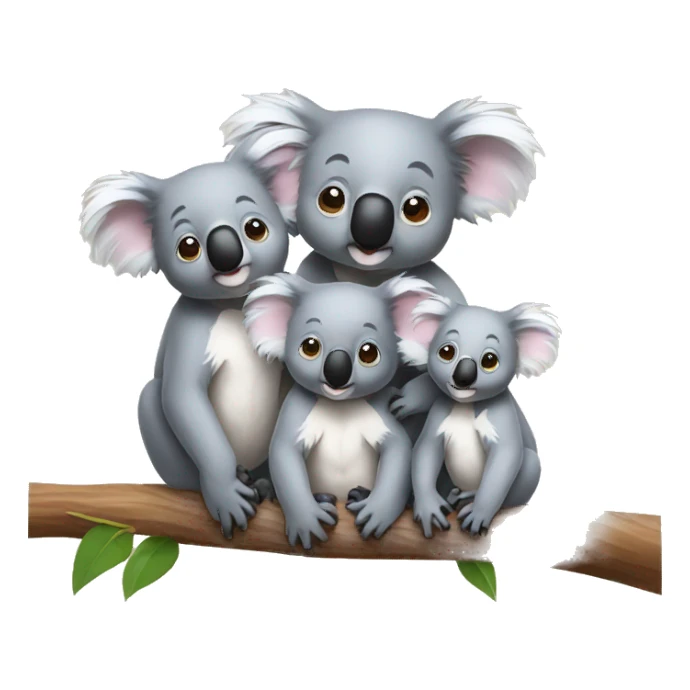 koala family sticker