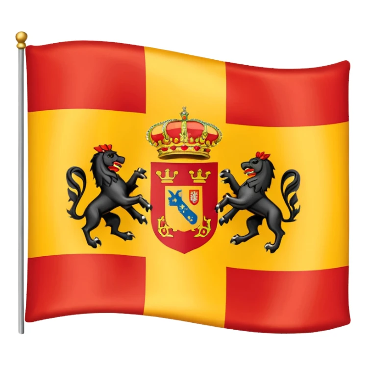 la bandera del imperio español sticker