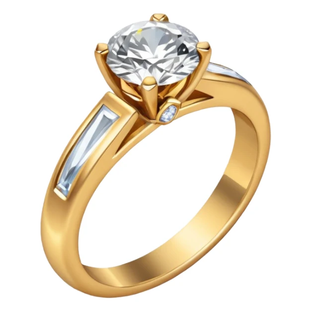 Hand with engagement ring sticker