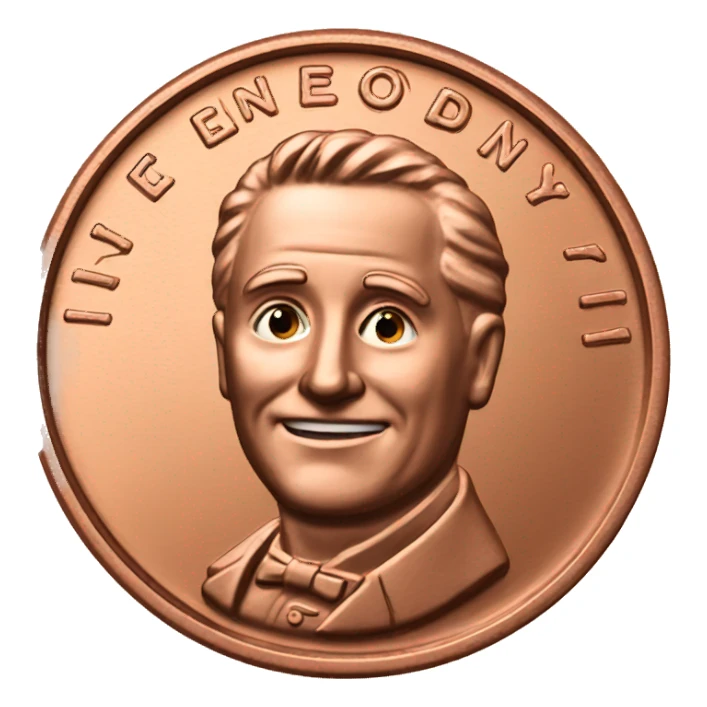 Penny (coin) sticker