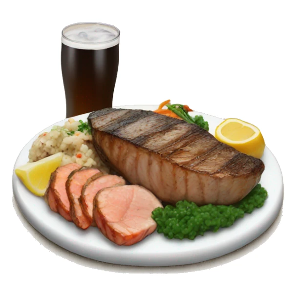 Surf and turf meal  sticker