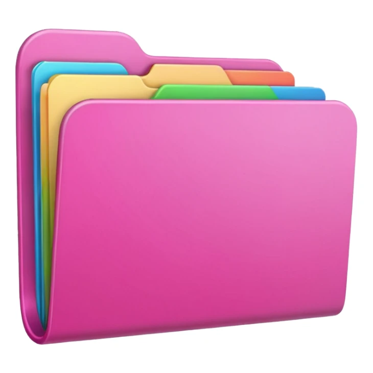 mix pink folder sticker