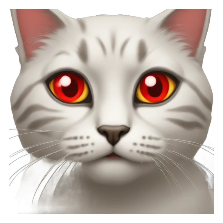 High cat red eyes sticker