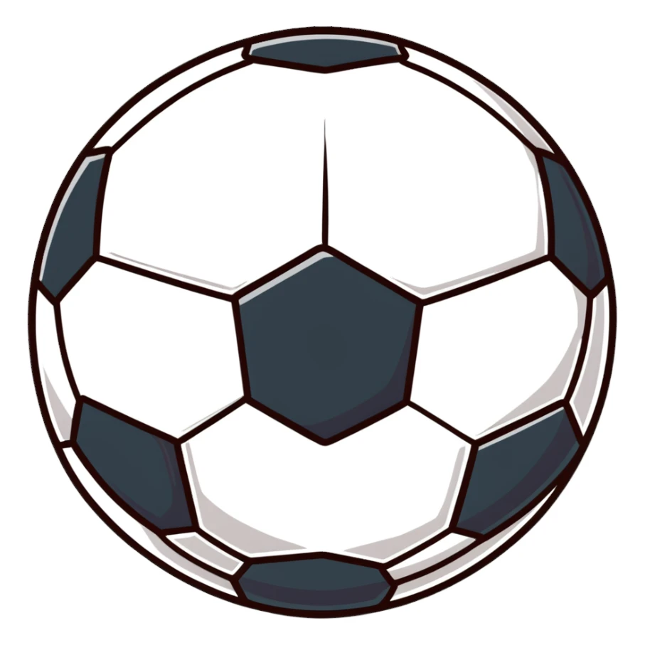 Soccer ball with Arsenal colors sticker