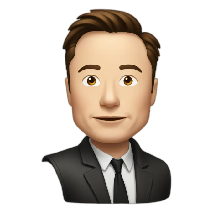Elon Musk lets off steam sticker