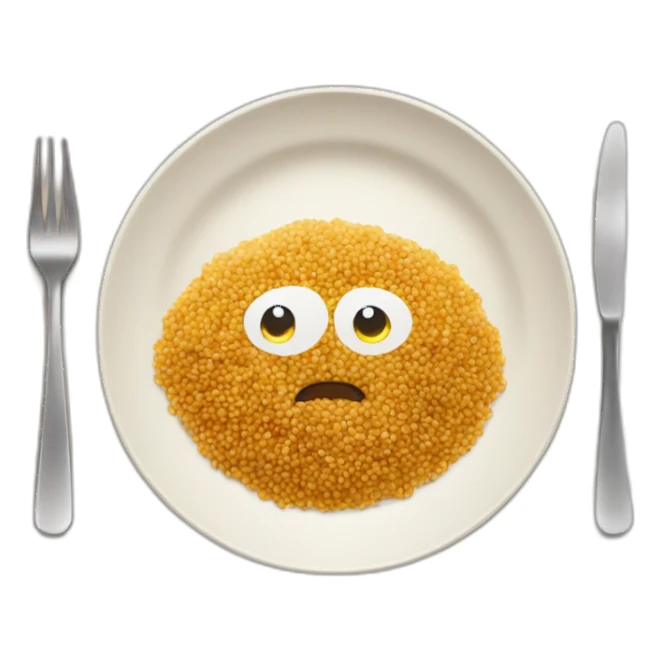 Quinoa in a plate sticker