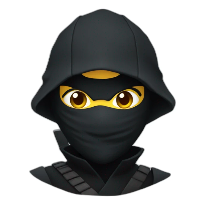 Ninja in the sombras sticker