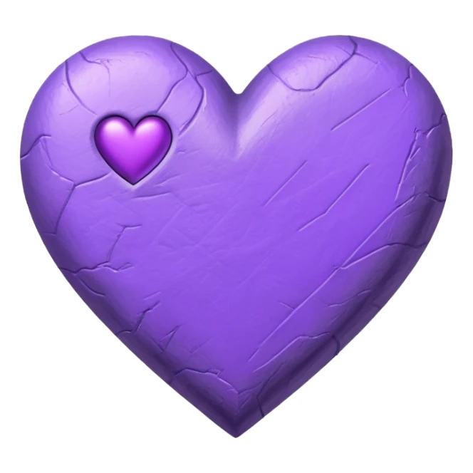 hand drawn letter with purple heart sticker