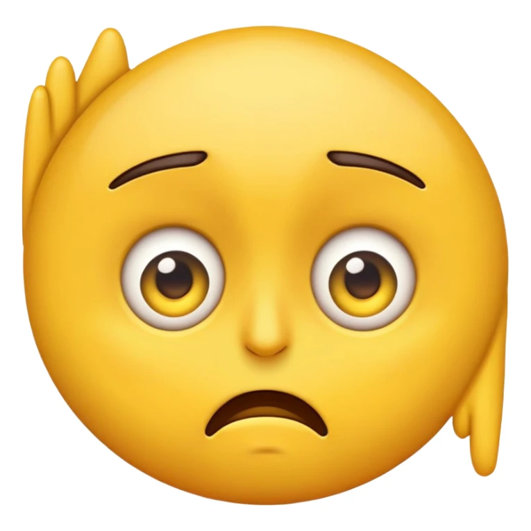 Emoji with an eye twitch sticker