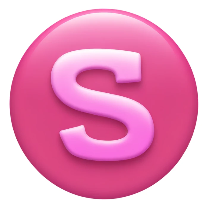 Pink tiktok logo sticker
