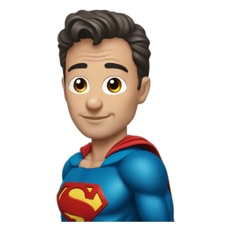 superman, portrait sticker