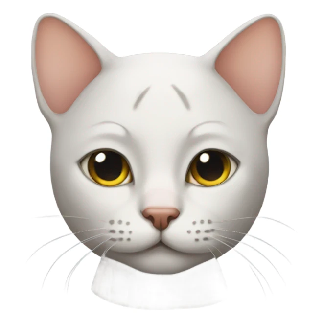 bald cat sticker