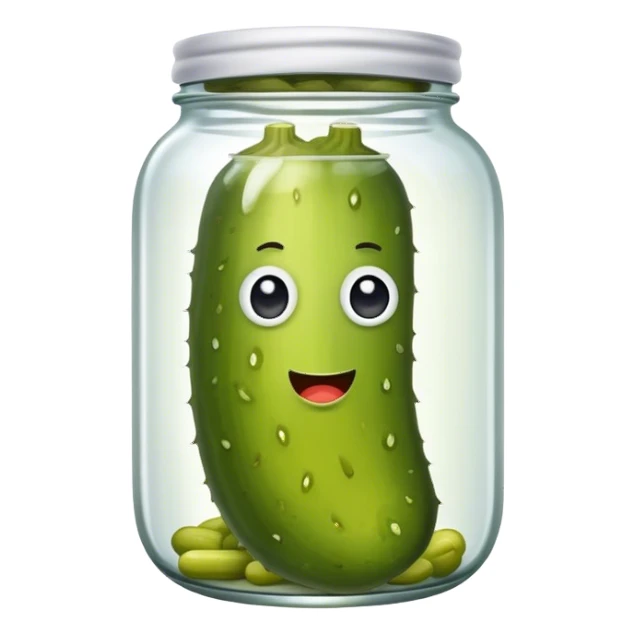 pickle in a jar sticker
